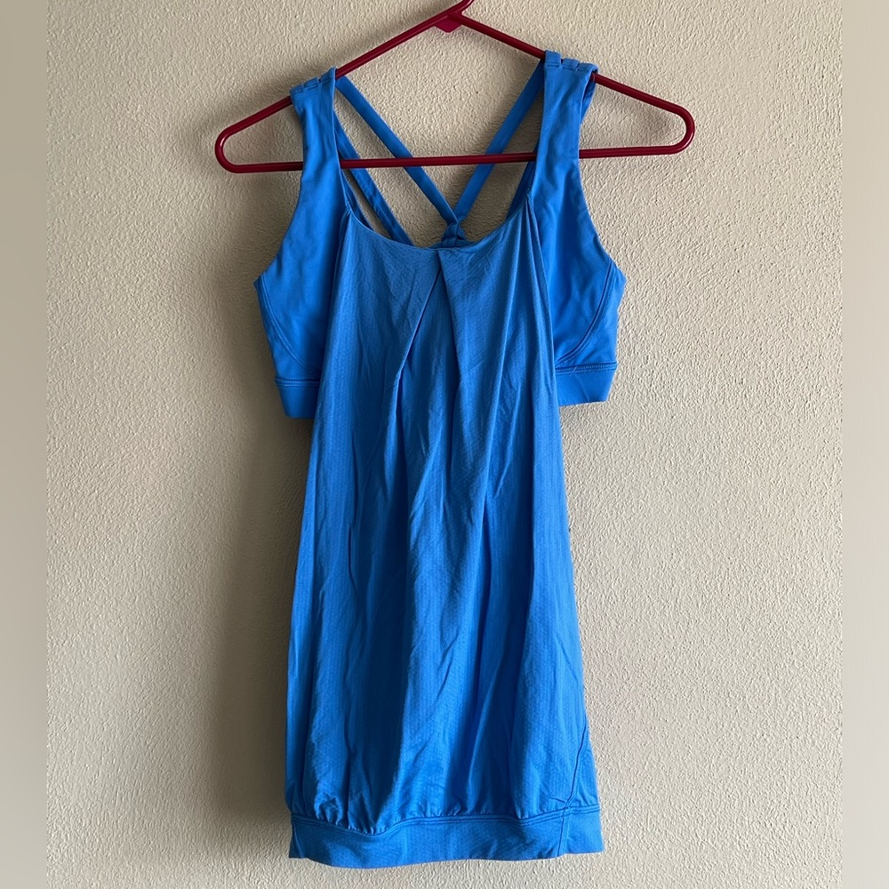 Lululemon Nouveau Limits Tank Top Tank & Bra Duo Crisscross Back Size 10
